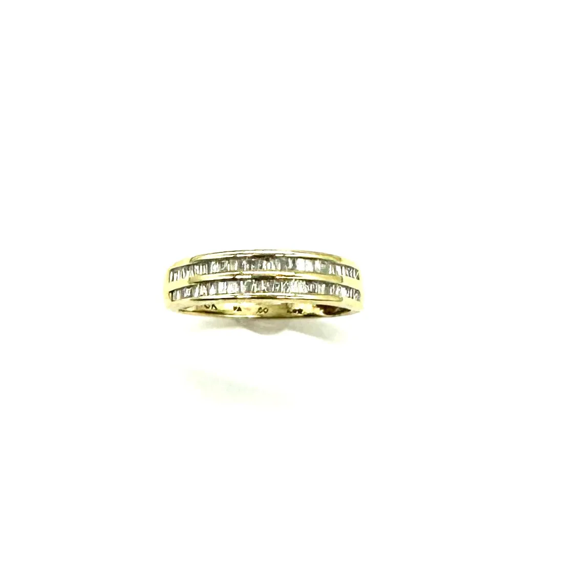 1/2 Ctw Double Row Diamond Channel Set Band