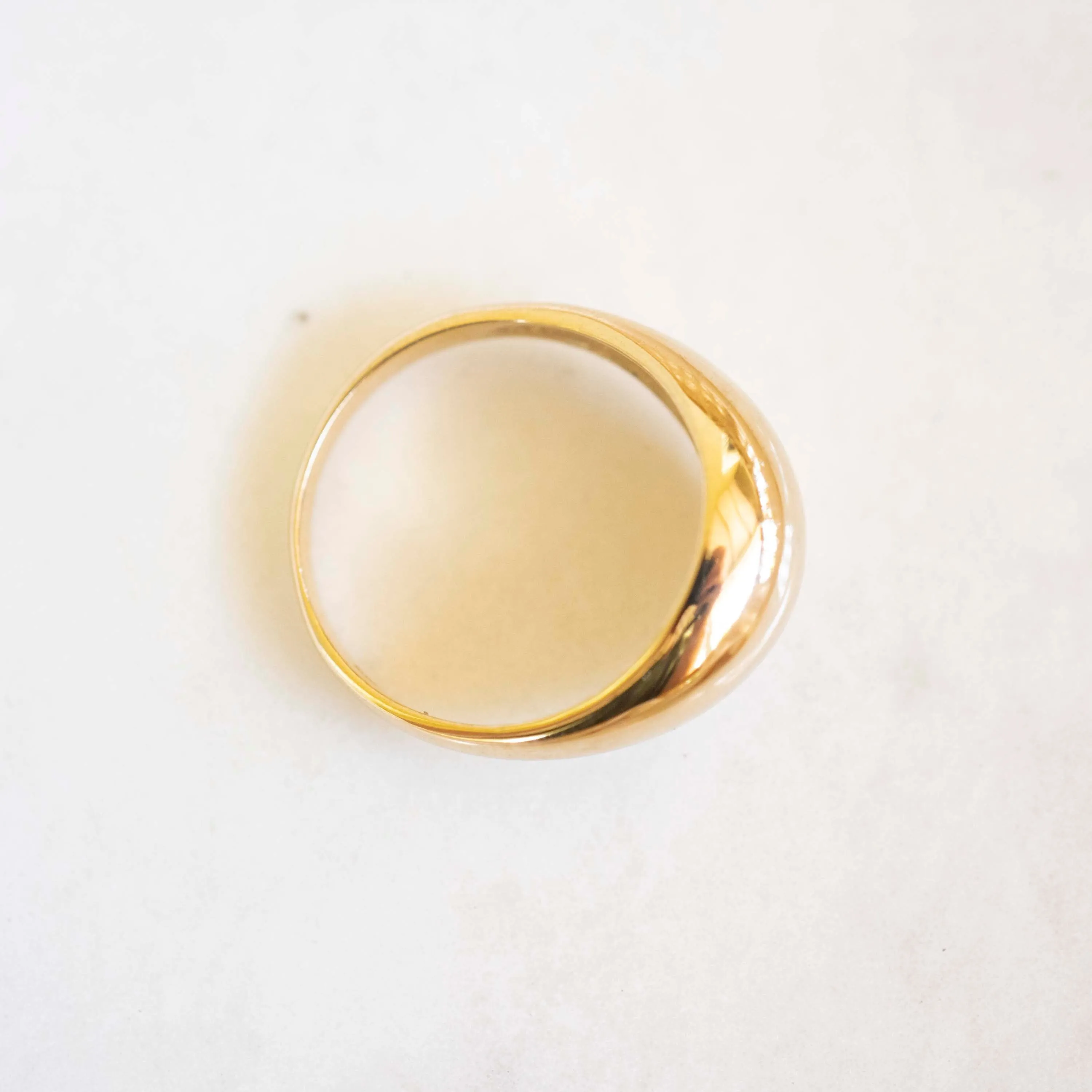 14k Gold Dome Ring