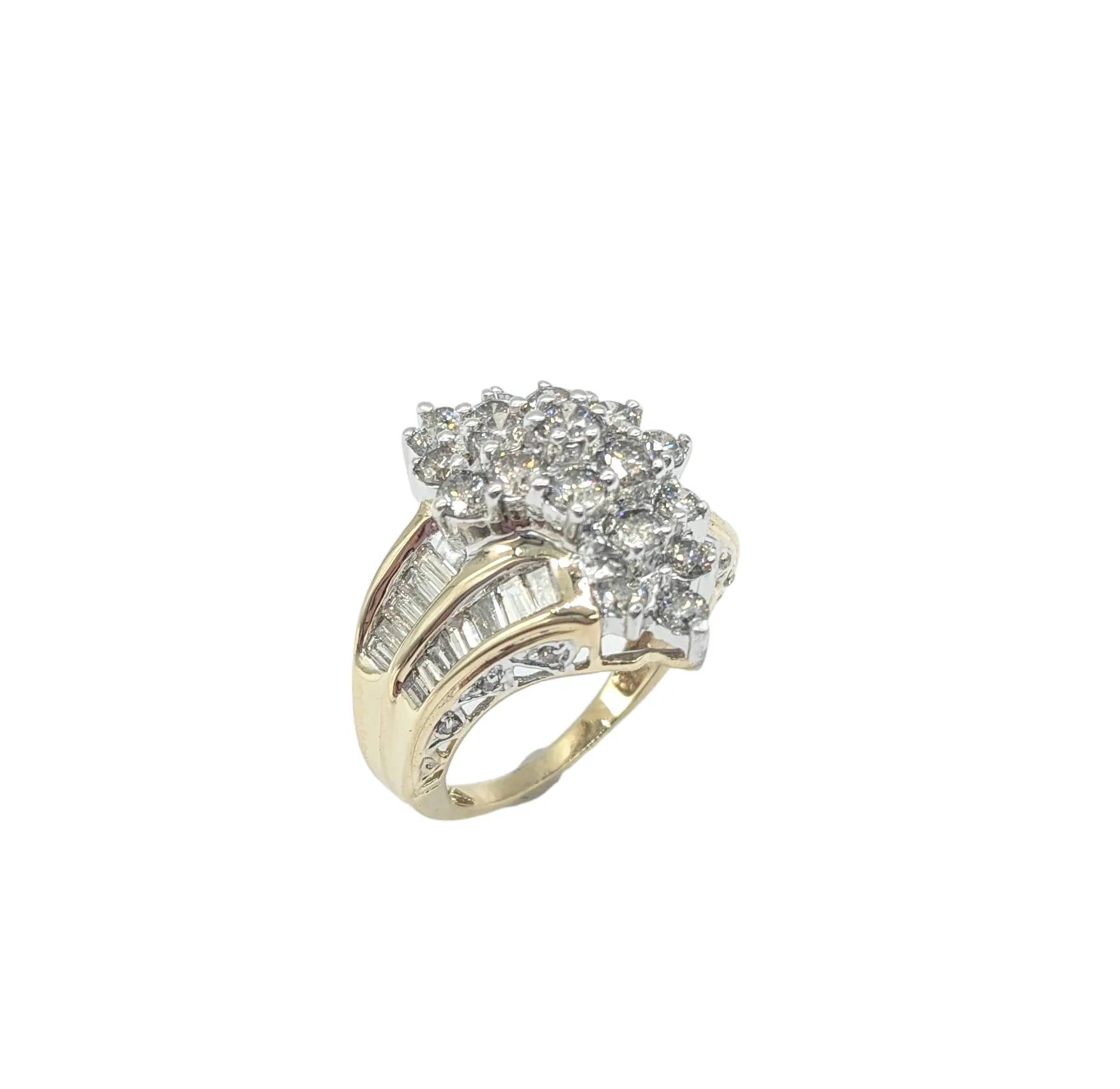 1.5 Carat Diamond Waterfall Bypass Ring