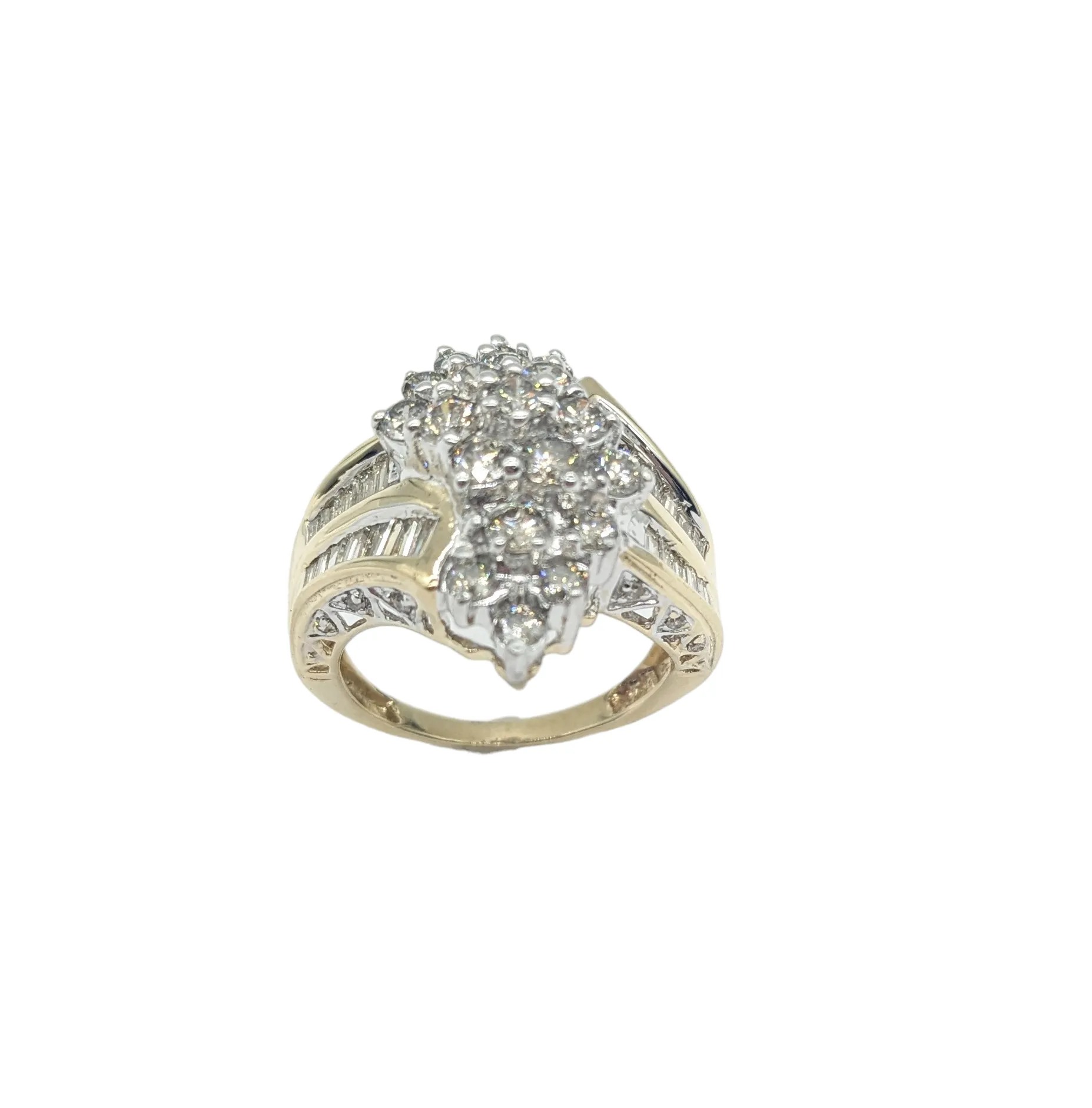 1.5 Carat Diamond Waterfall Bypass Ring