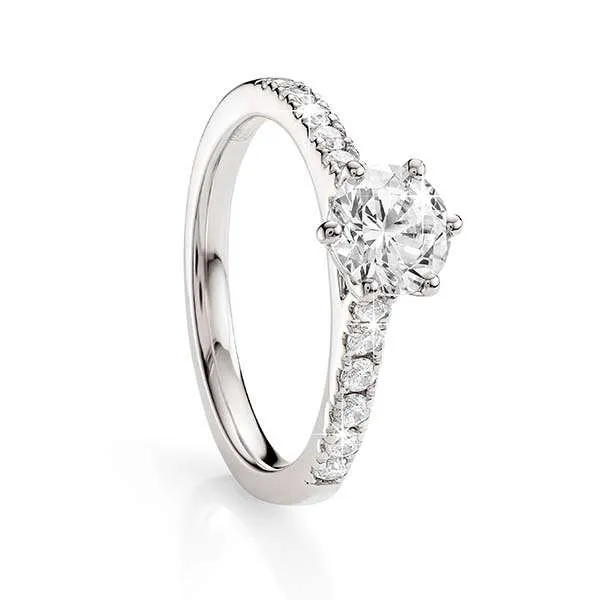 18CT WHITE GOLD 1.00CT DIAMOND RING