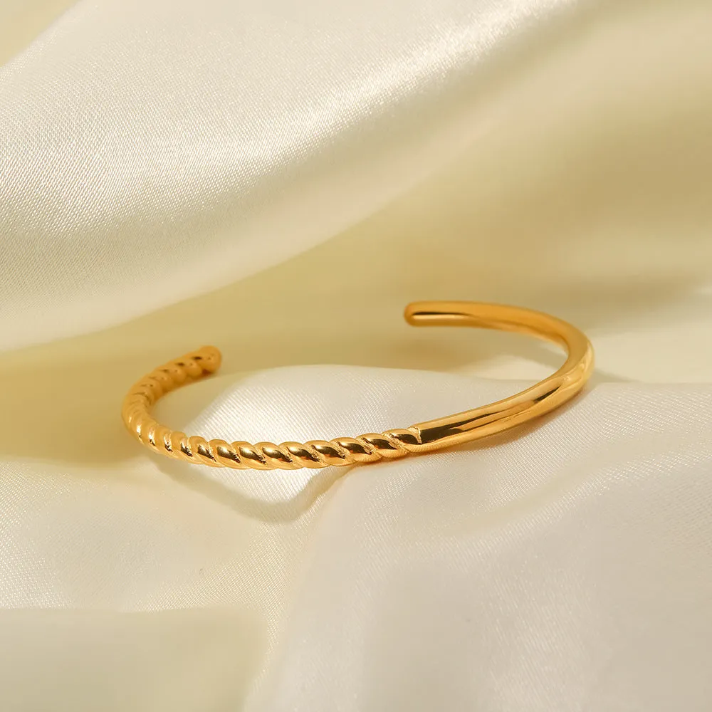 18K Gold Plated Open Open Bracelet