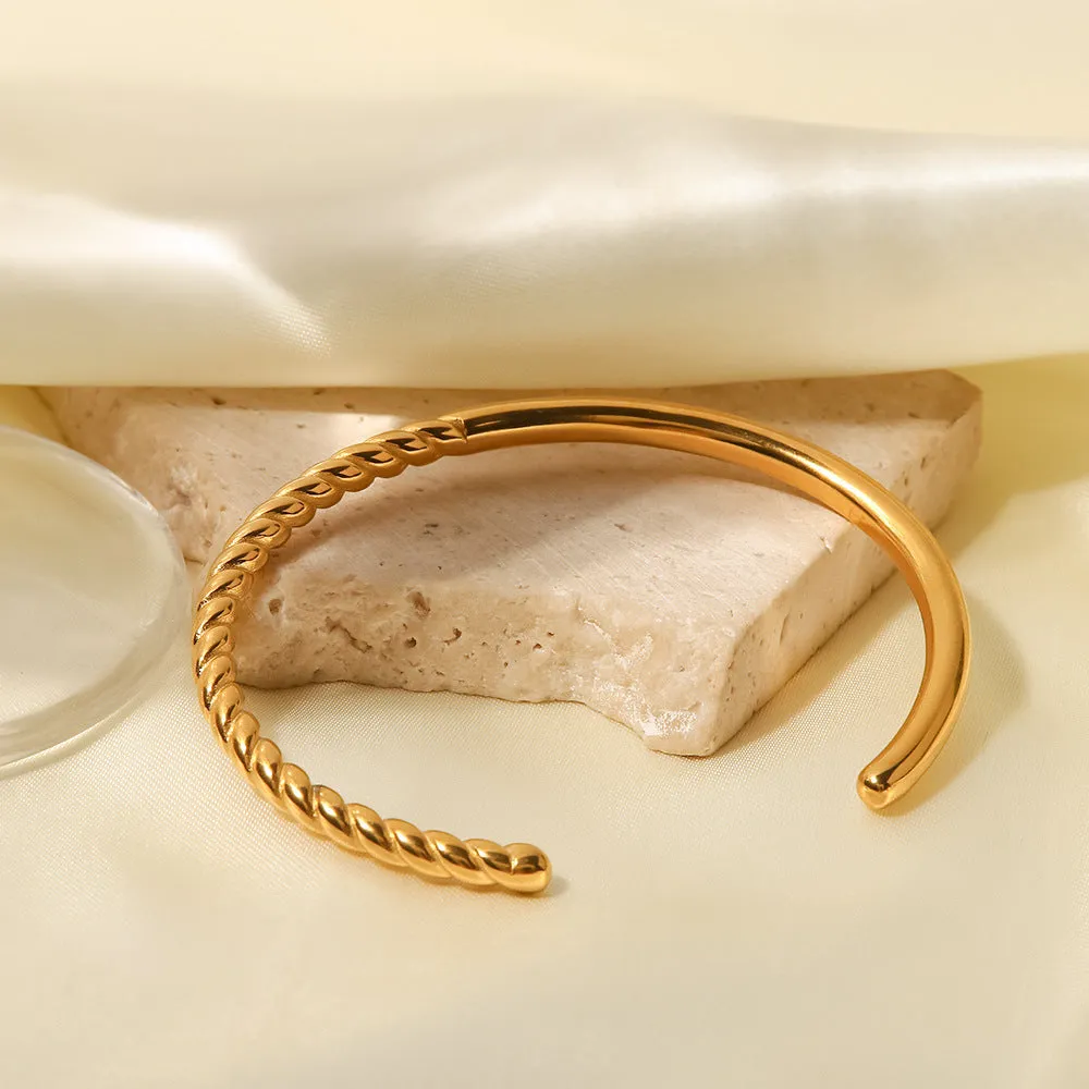 18K Gold Plated Open Open Bracelet