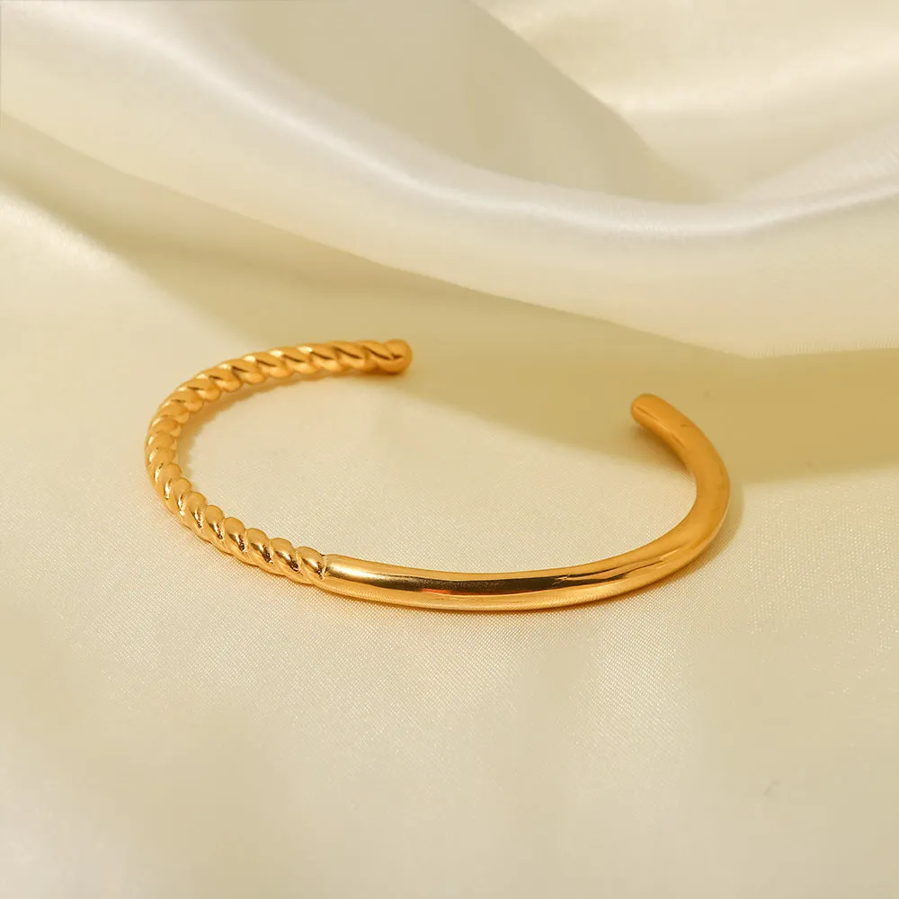 18K Gold Plated Open Open Bracelet