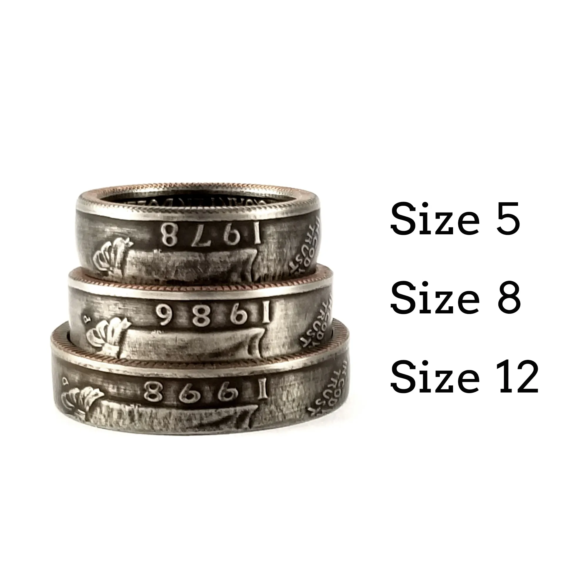 1976 Bicentennial Washington Quarter Coin Ring