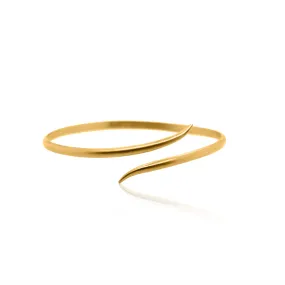 24Kt Gold Slender Arrow Bangle