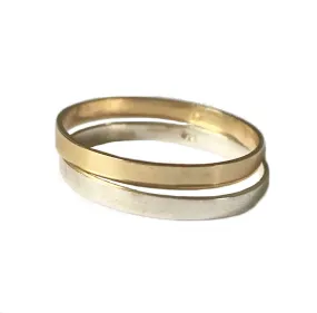 2mm Flat 14k Gold Toe Ring