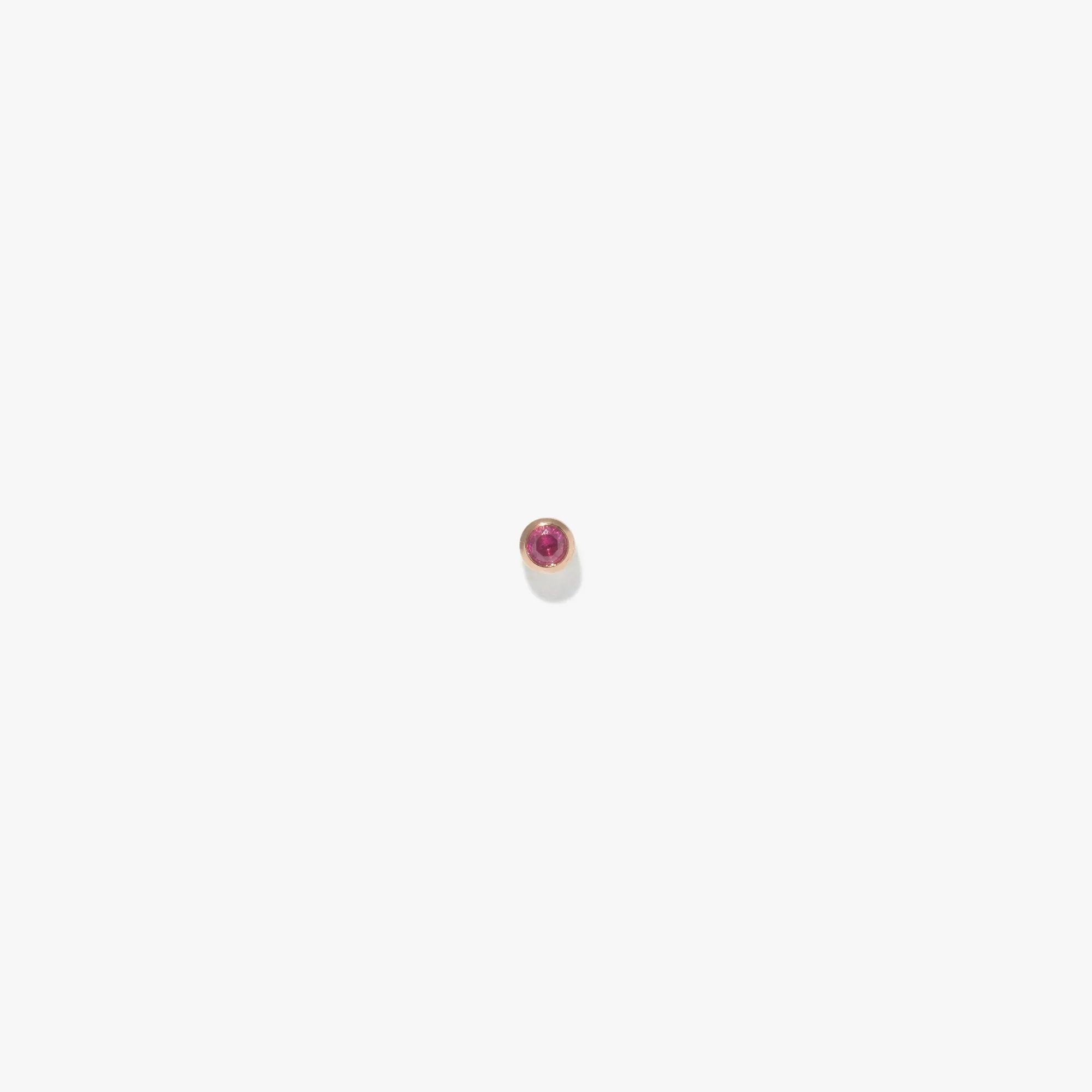 2mm Lonely Ruby Stud (Single)