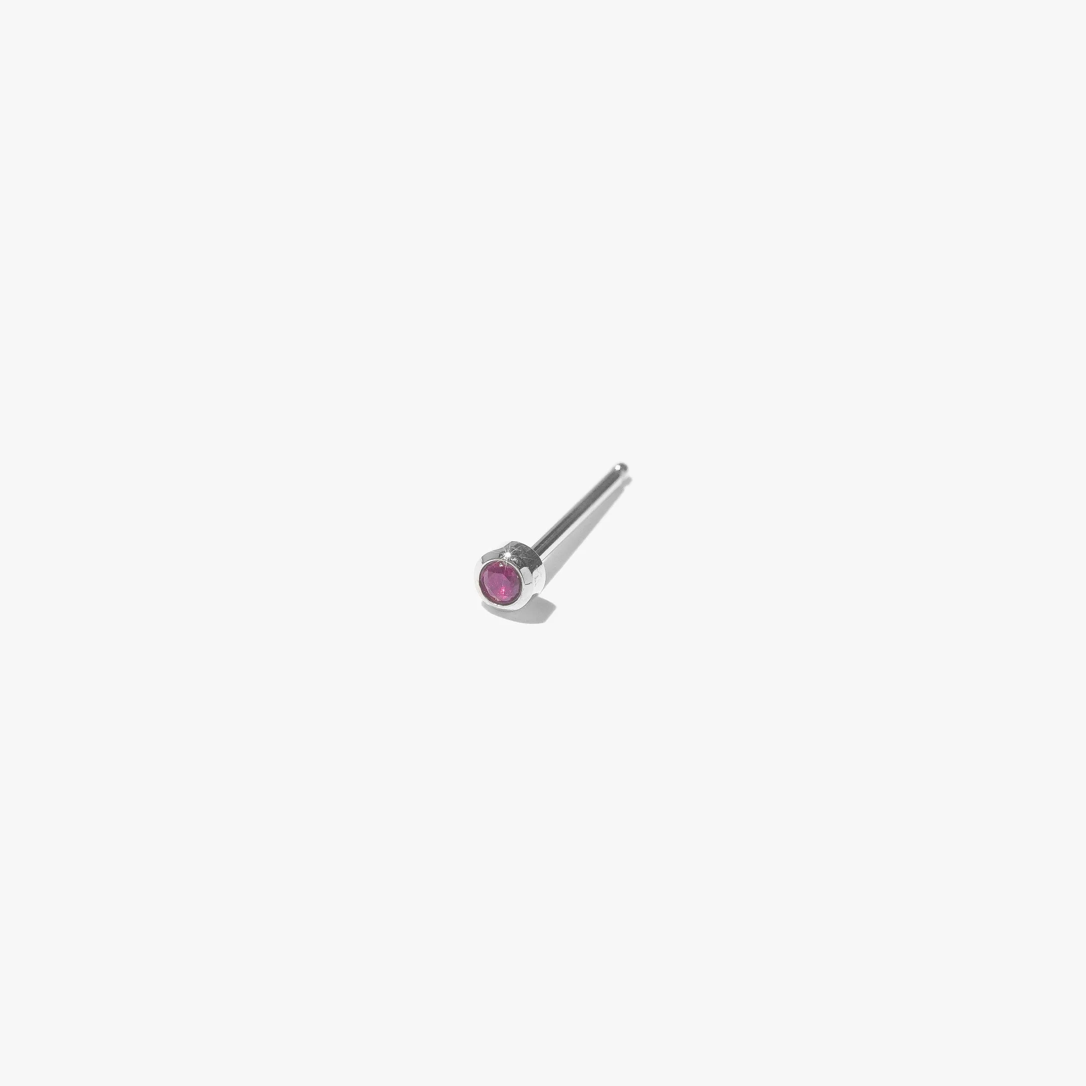 2mm Lonely Ruby Stud (Single)