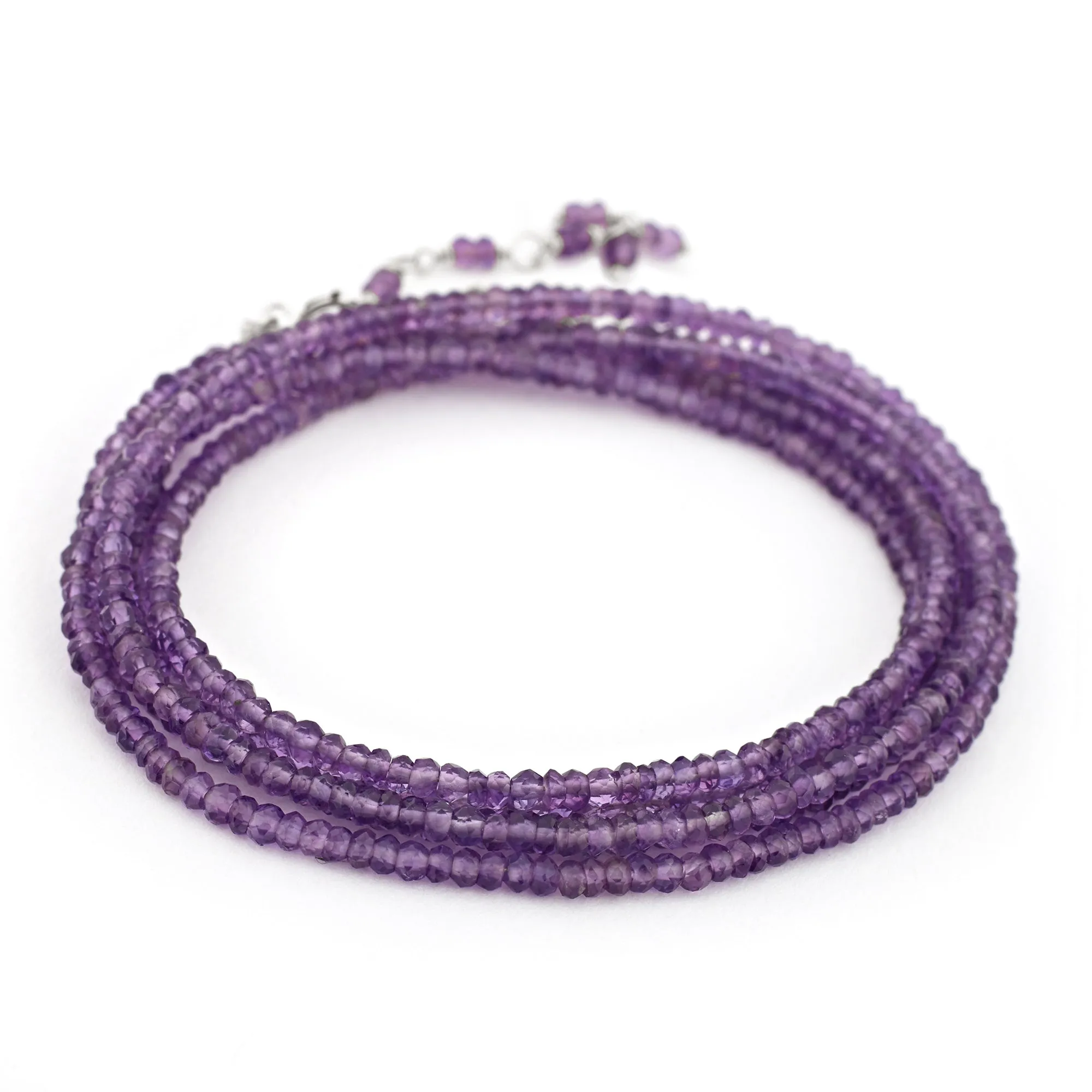 Amethyst Wrap Bracelet - Necklace