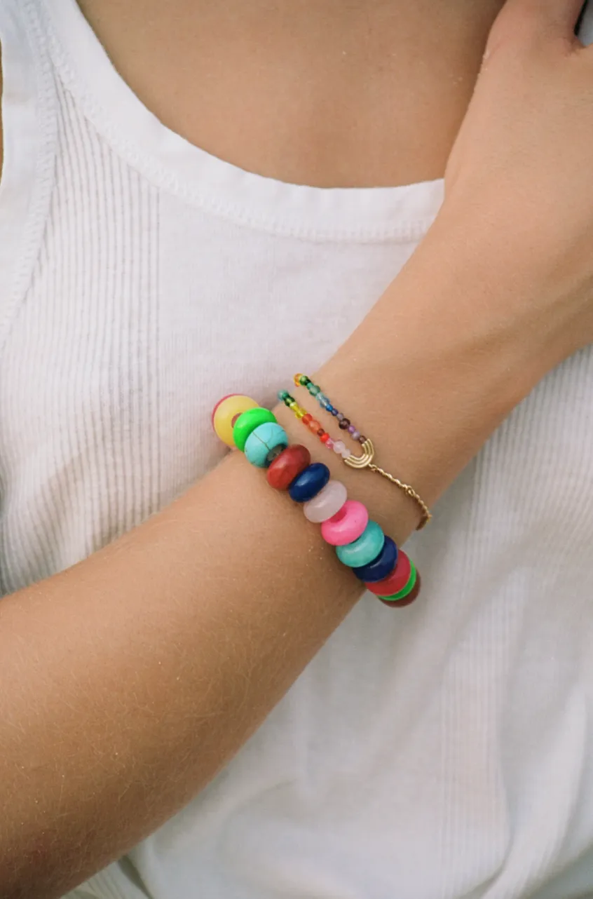 ANNI LU - Double Rainbow Bracelet - Gold