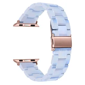 Apple Watch (45mm) 3 bead resin watch strap - Blue