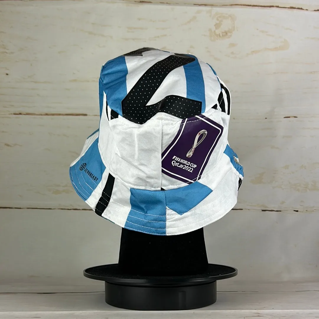 Argentina Bucket Hat - Upcycled 2022/2023 Home Shirt - No 2