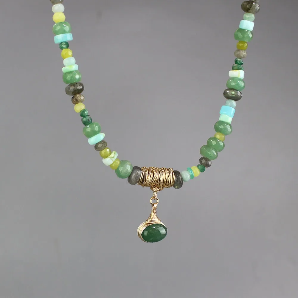 Aventurine Eye Necklace