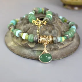 Aventurine Eye Necklace