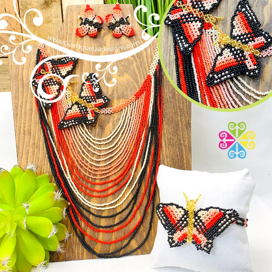 Beaded Butterfly Set