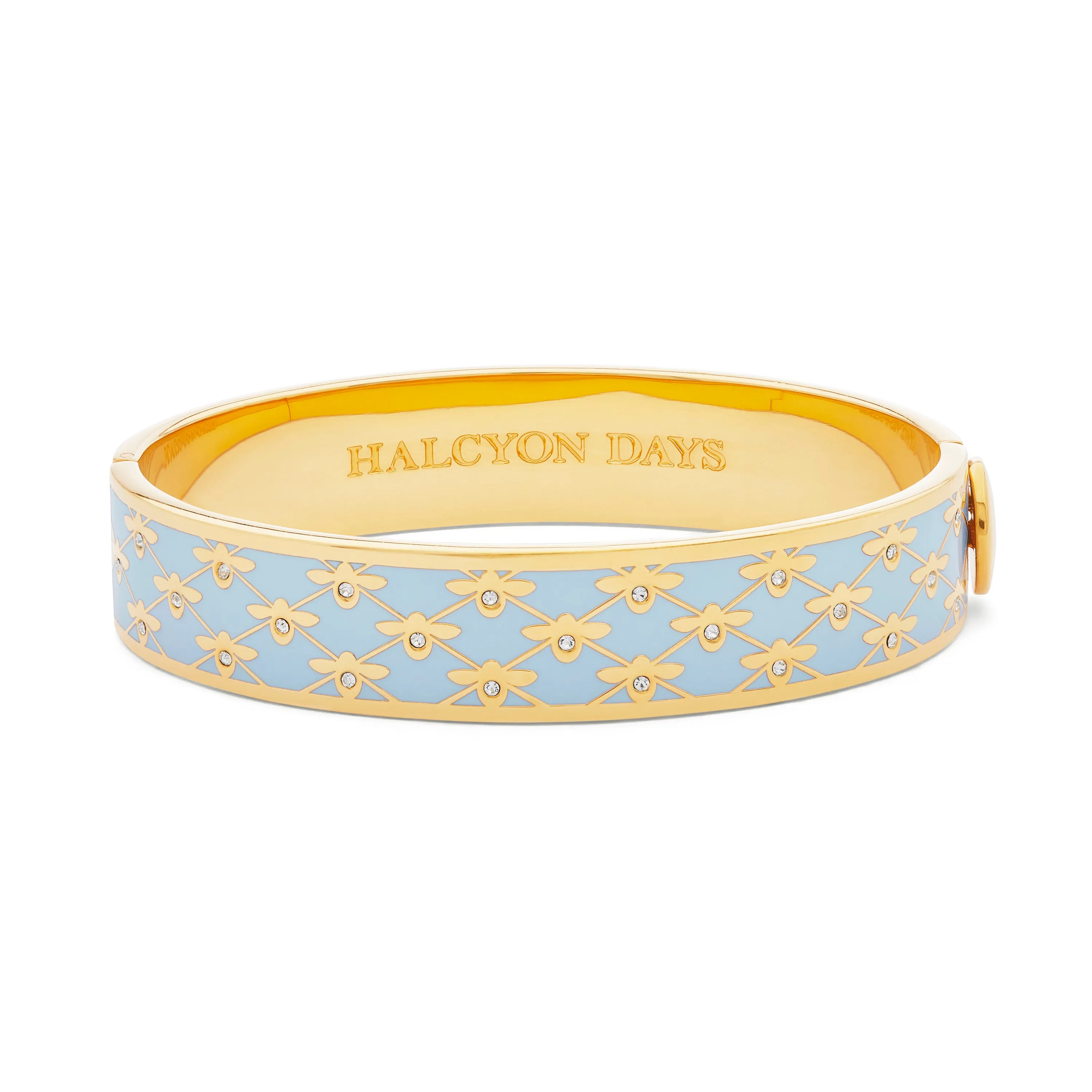 Bee Sparkle Trellis Forget-Me-Not & Gold Bangle