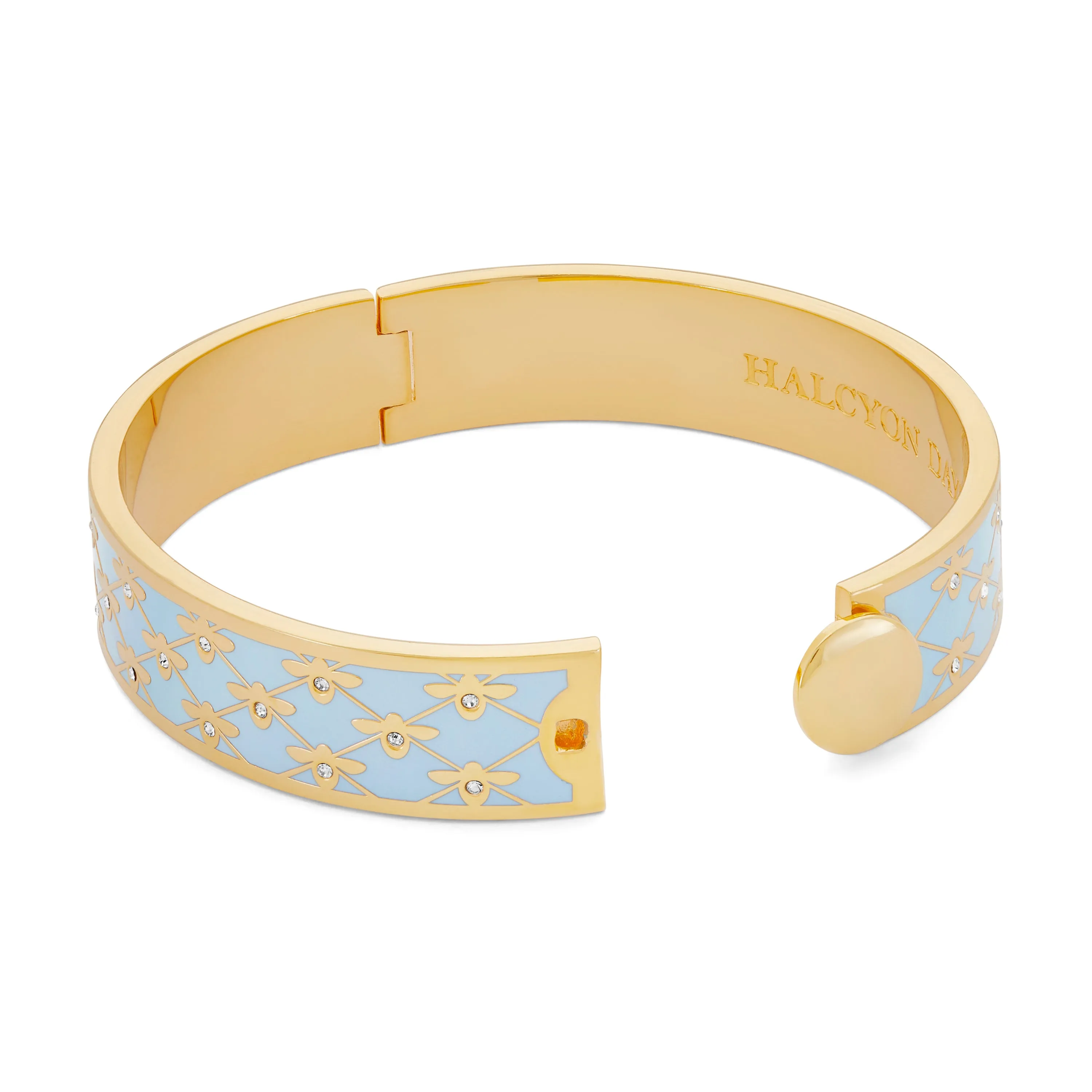 Bee Sparkle Trellis Forget-Me-Not & Gold Bangle