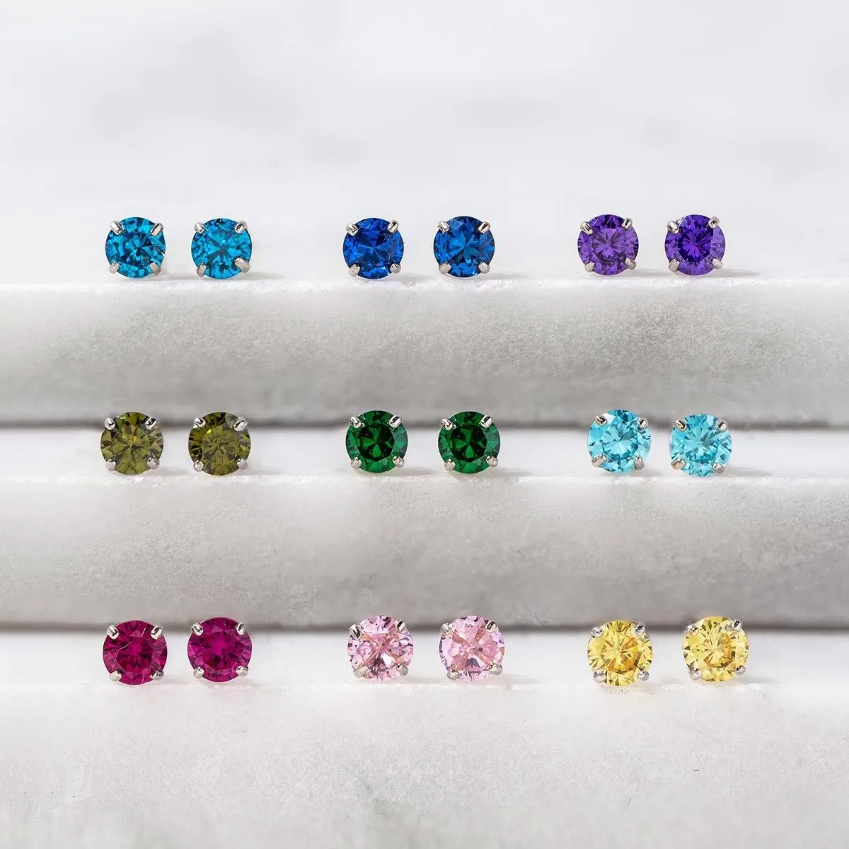 Birthstone Studs Ruby