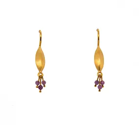 Bliss Shaded Ruby 24K Gold Vermeil Earrings