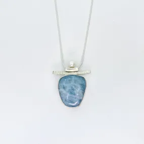 Blue Opal and Pearl Necklace