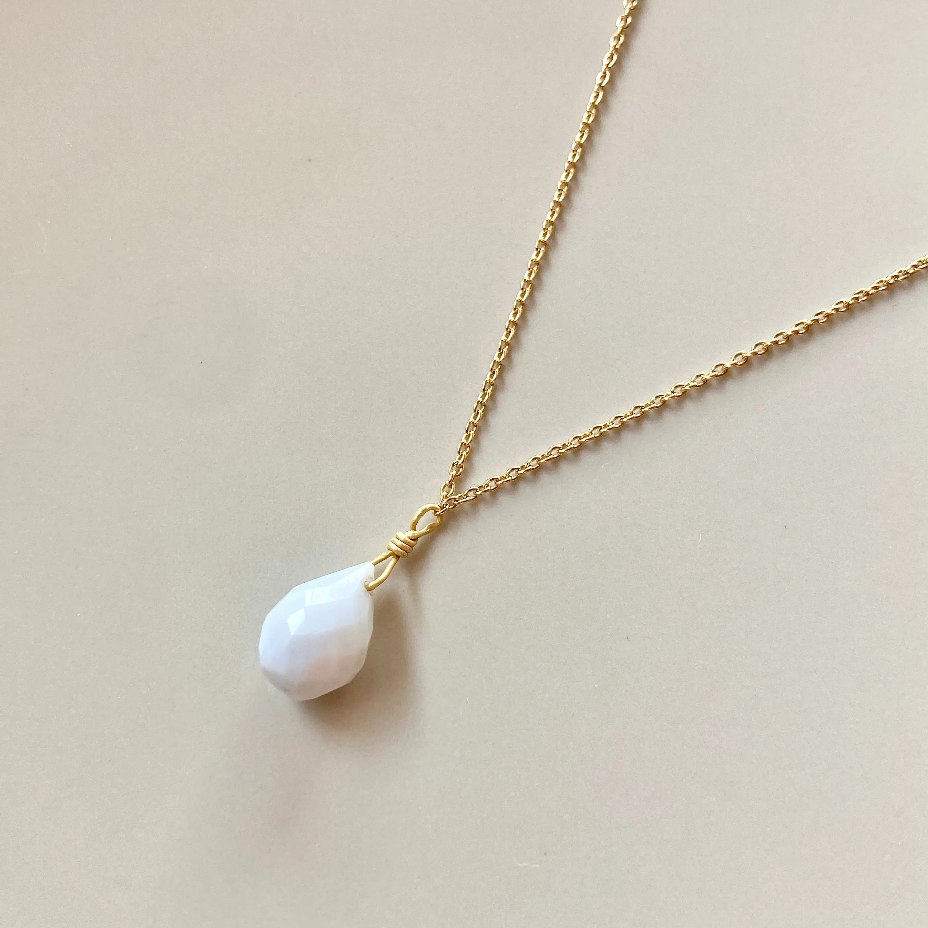 Blue Opal Necklace (GOLD)