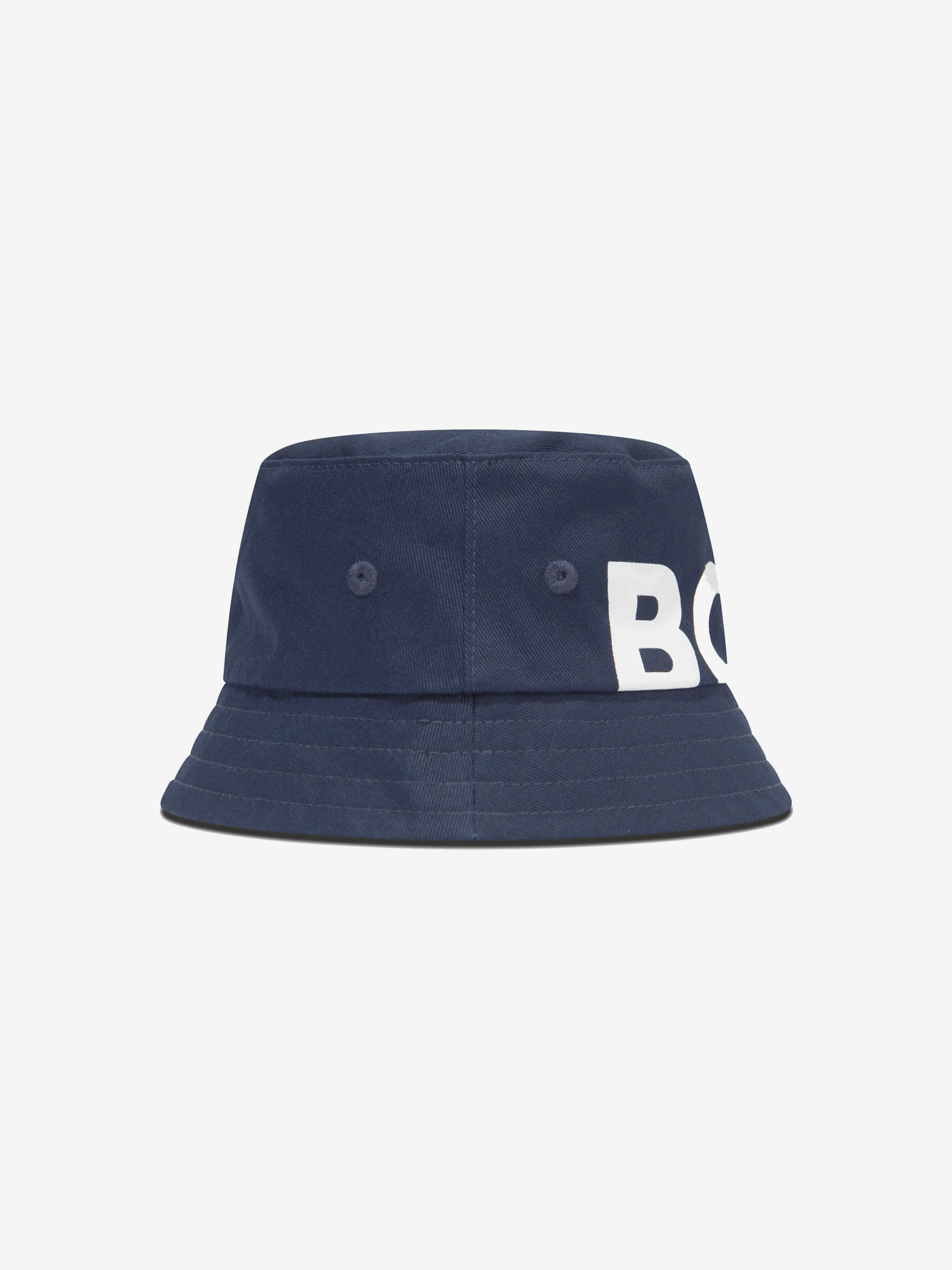 BOSS Baby Boys Logo Bucket Hat In Navy