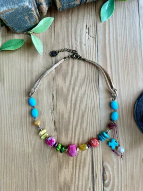 Bossy Brights Short Straight Across Necklace