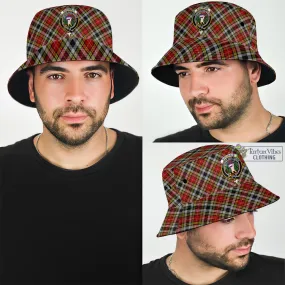 Buchanan Old Dress Tartan Bucket Hat with Family Crest