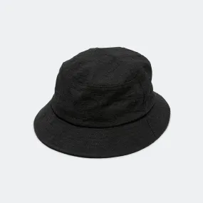 Bucket Hat - Black Japanese Cotton Dobby