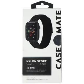 Case-Mate Nylon Watchband for Apple Watch (Series 1-6/SE) 42-44mm - Black