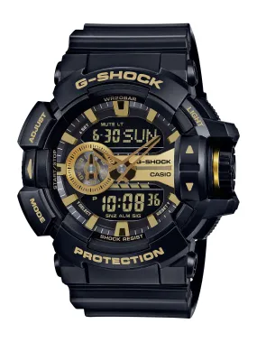 Casio G-Shock Black & Gold Watch GA400GB-1A