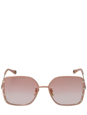 Chloé   Celeste squared metal sunglasses 