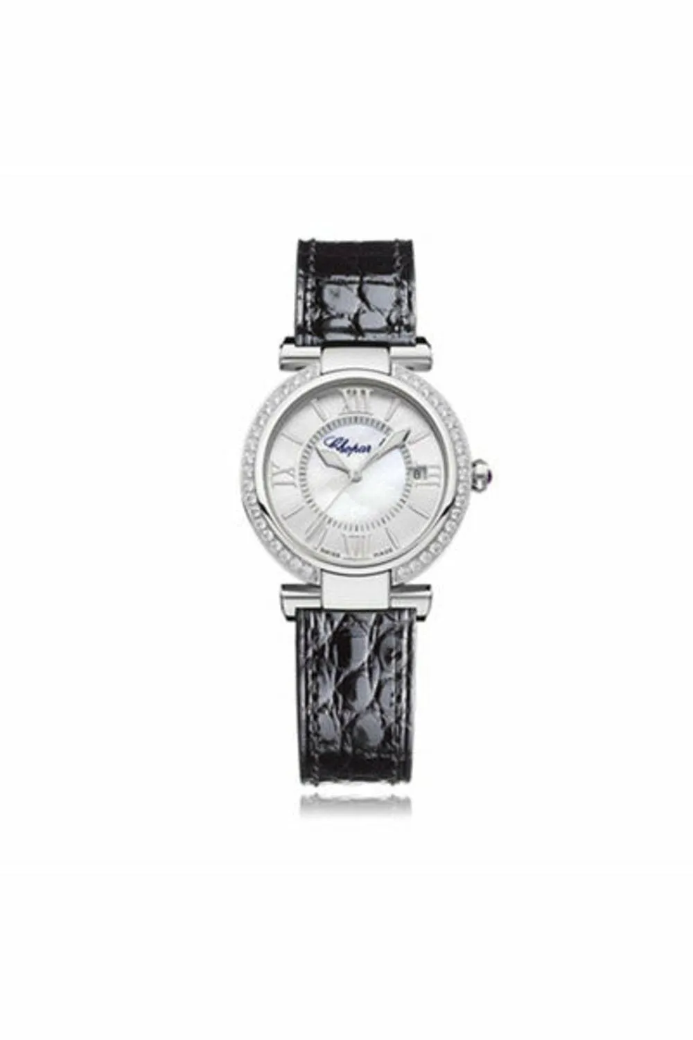 chopard imperiale stainless steel diamonds & amethyst ladies watch ref. 388563-3003