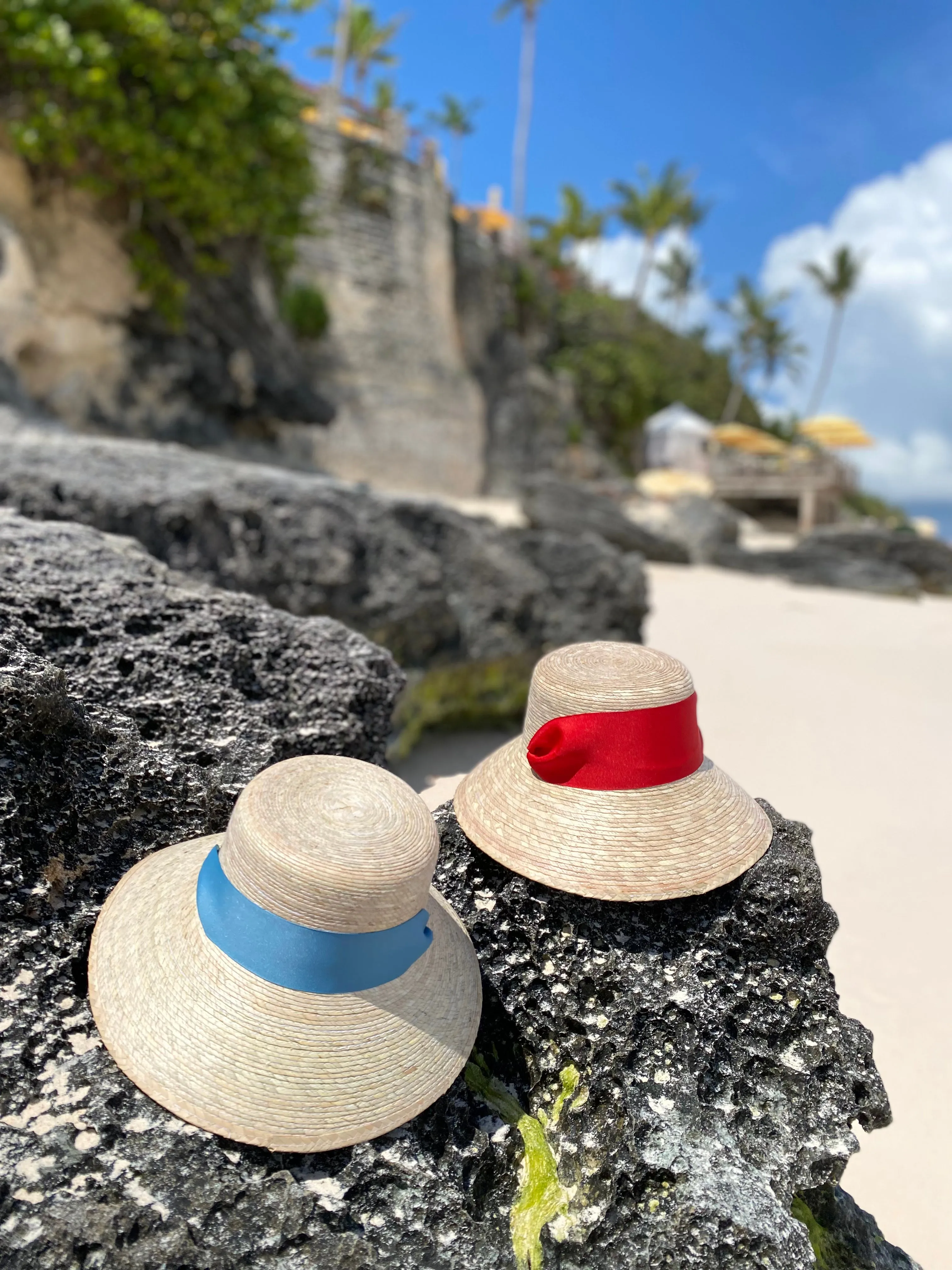 Clematis Bucket Hat - Olive Green Wide & Short Grosgrain Ribbon