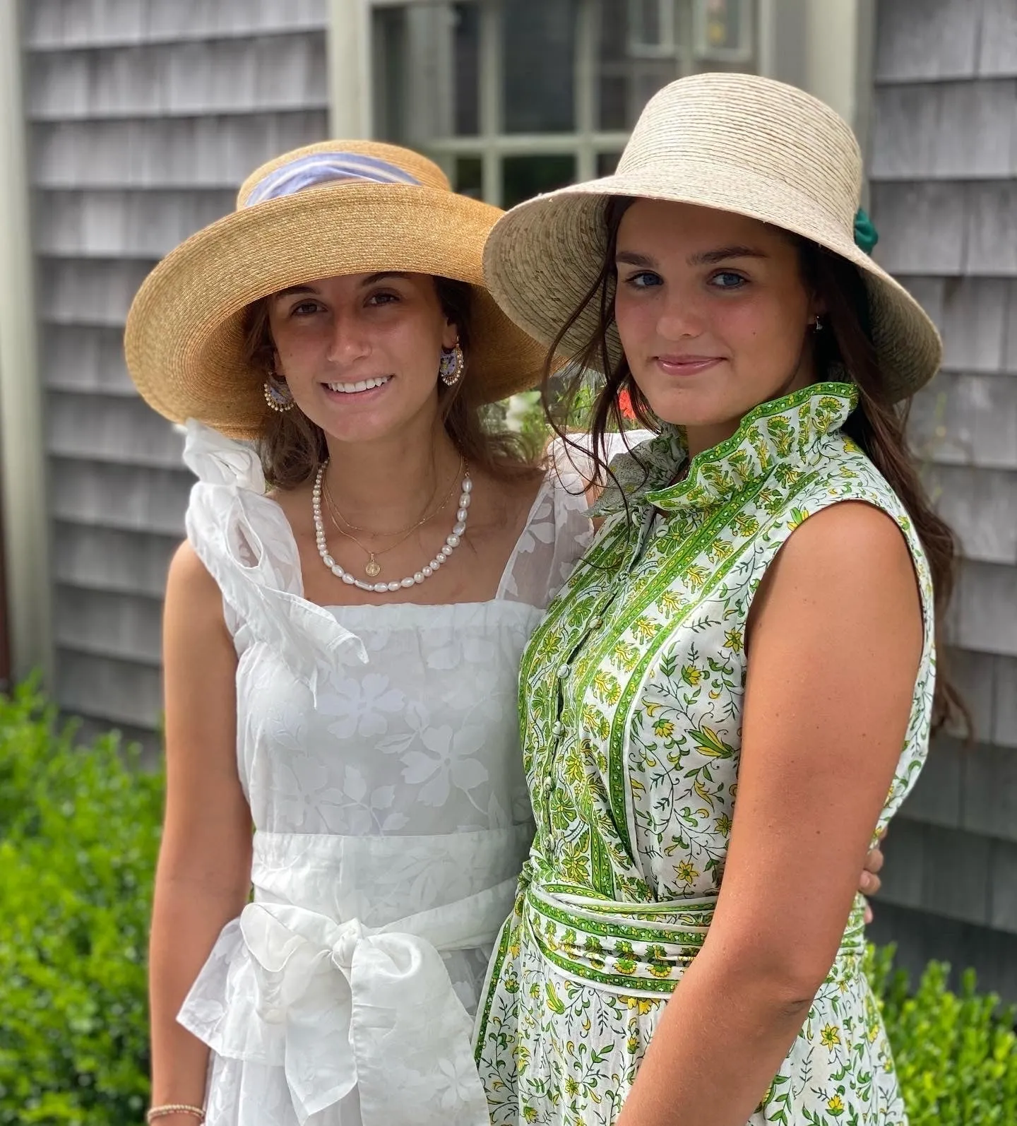 Clematis Bucket Hat - Olive Green Wide & Short Grosgrain Ribbon