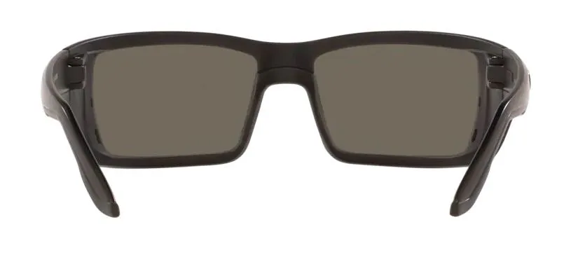 Costa Del Mar Mens Permit Blackout Frame - Blue Mirror 580 Glass Lens - Polarized Sunglasses