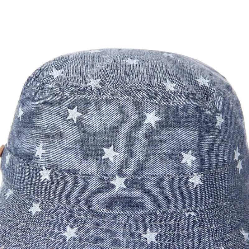 Cotton Cartoon Stars Printed Soft Baby Bucket Hat