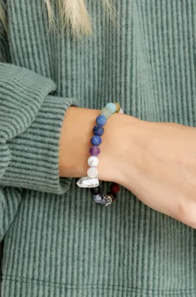 Crystal Point Chakra Bracelet