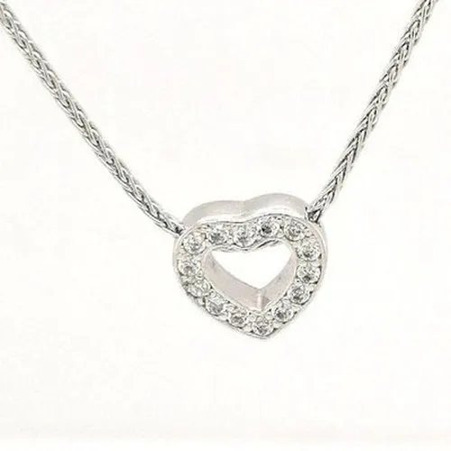 CZ Heart Neckace