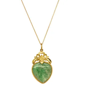 Deja Vu 23ct Yellow Gold Jade Pendant