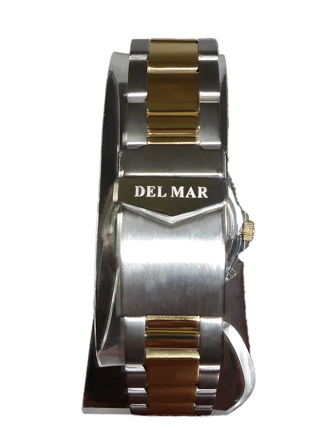 Del Mar Watches Men's Army Military Watch - Two Tone Bracelet #50447