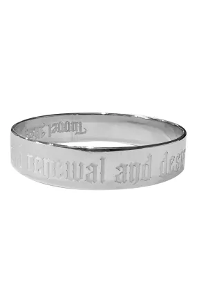 Destruction and Renewal Stainless Steel Bangle