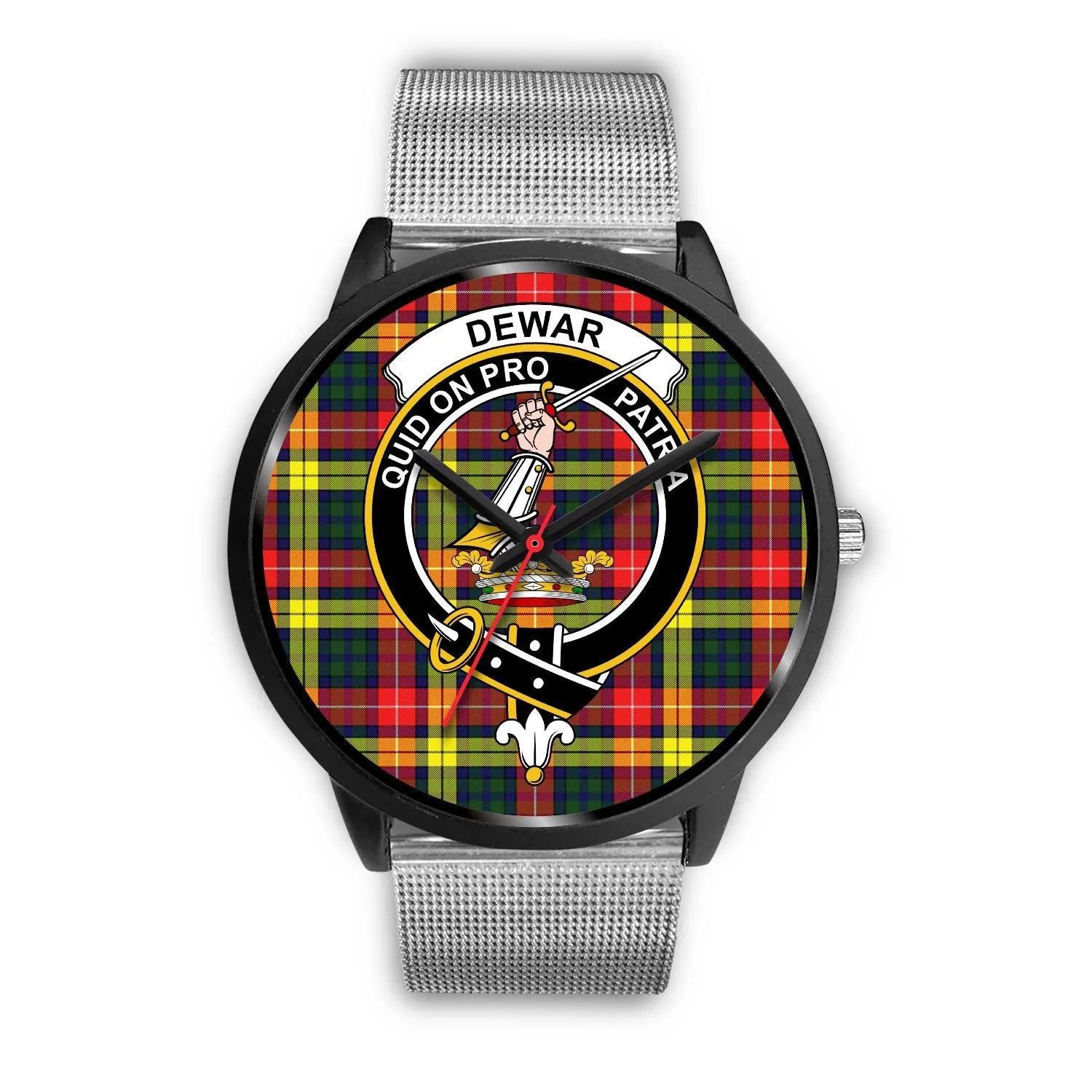 Dewar Clan Badge Tartan Black Watch