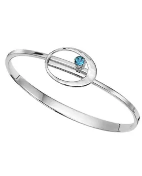 E.L. Designs (Formerly Ed Levin) - Elliptical Elegance-Bracelet S/S LM Blue Topaz