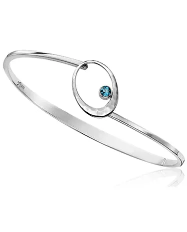 E.L. Designs (Formerly Ed Levin) - Elliptical Elegance-Bracelet S/S LM Blue Topaz