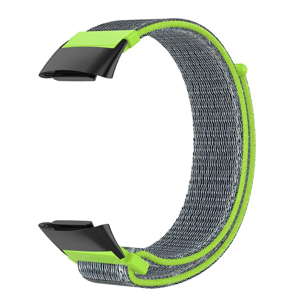 Elastic nylon watch strap Fitbit Charge 5 - Fluorescent Yellow