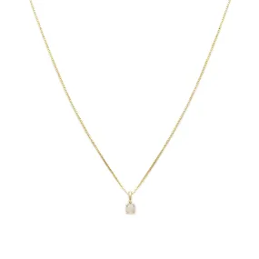 Element Necklace | 14k Gold & Opal