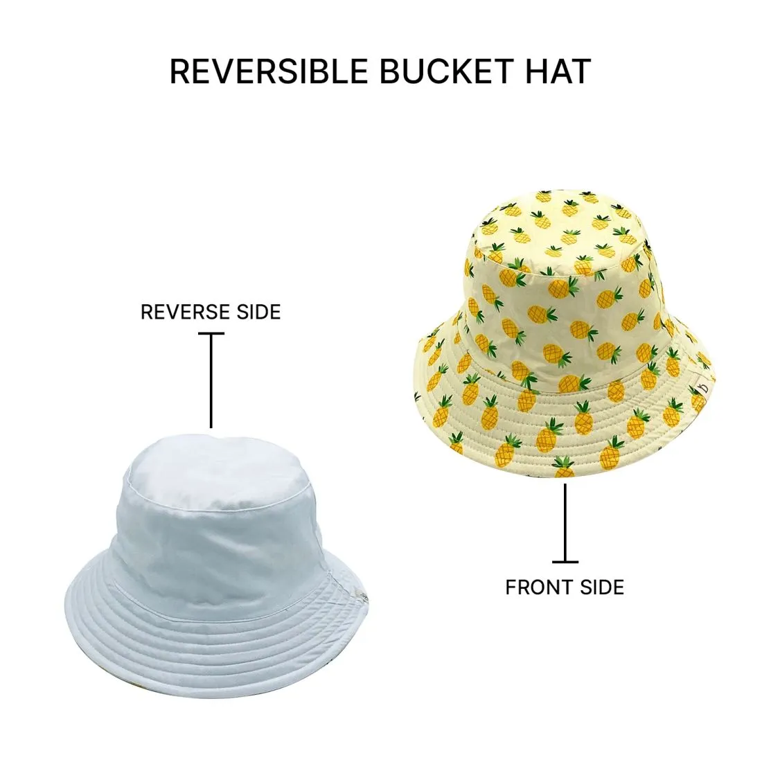 Empire Cove Fruit Print Bucket Hat Reversible Fisherman Cap Women Men Summer