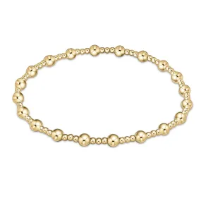 Enewton Extends Classic Sincerity Pattern 4MM Bead Bracelet-Gold